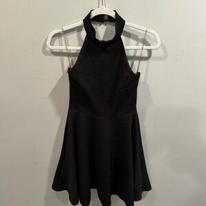 Love Culture black pattered choker dress